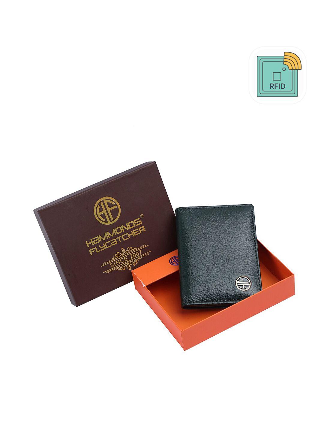 hammonds flycatcher men textured rfid protected leather card holder