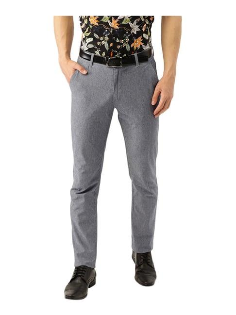 hancock grey slim fit trousers