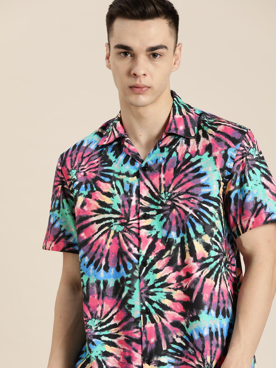 hancock men comfort printed casual shirt