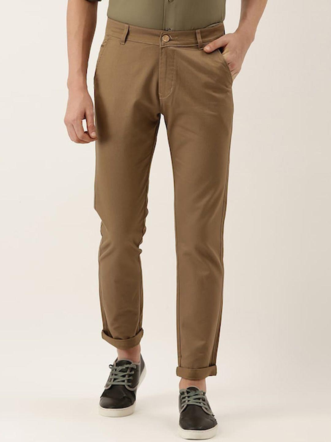 hancock men tailored slim fit chinos trousers