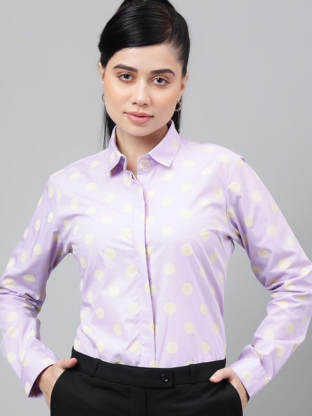 hancock smart conversational printed cotton casual shirt