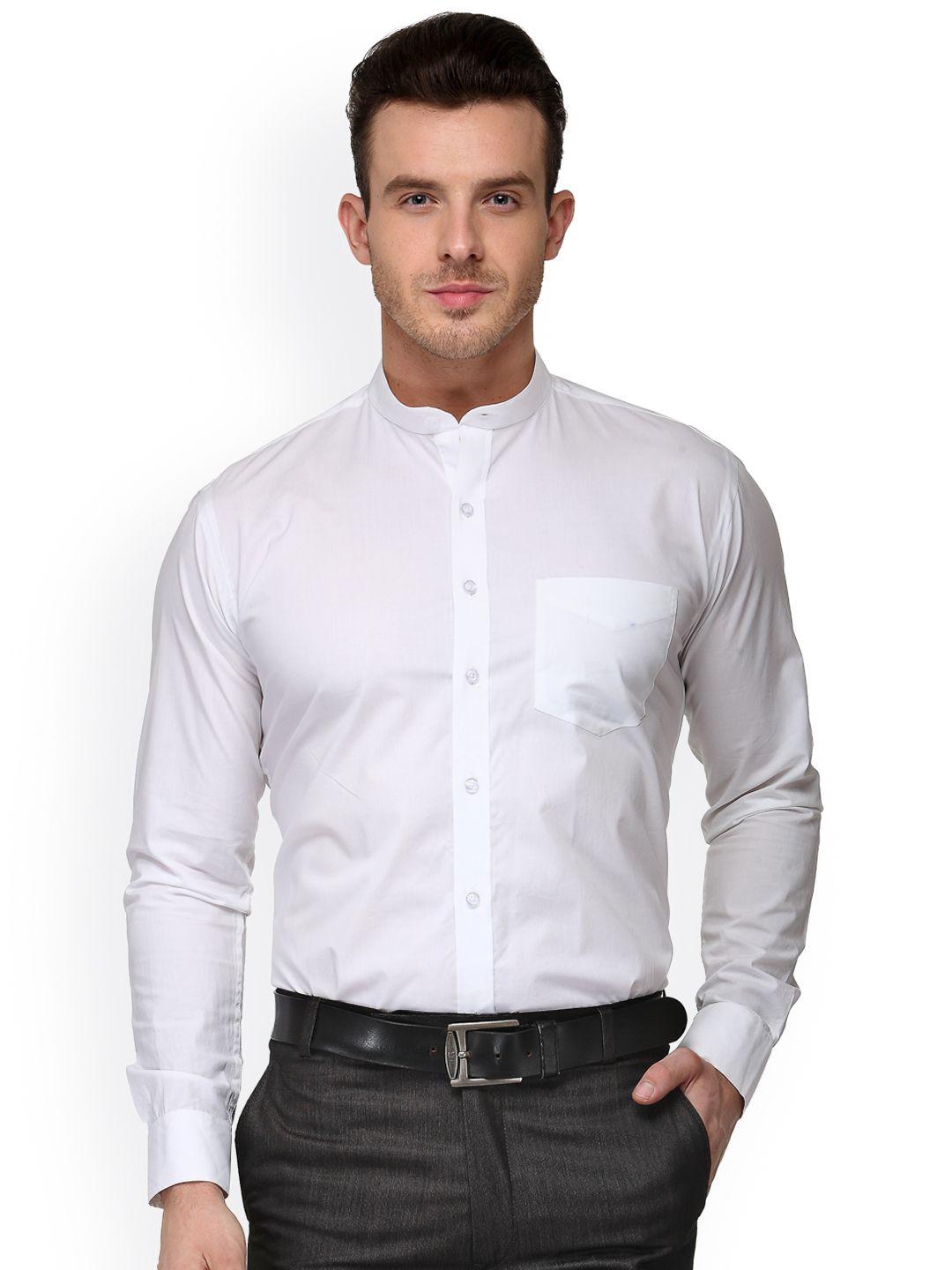 hancock white slim fit formal shirt