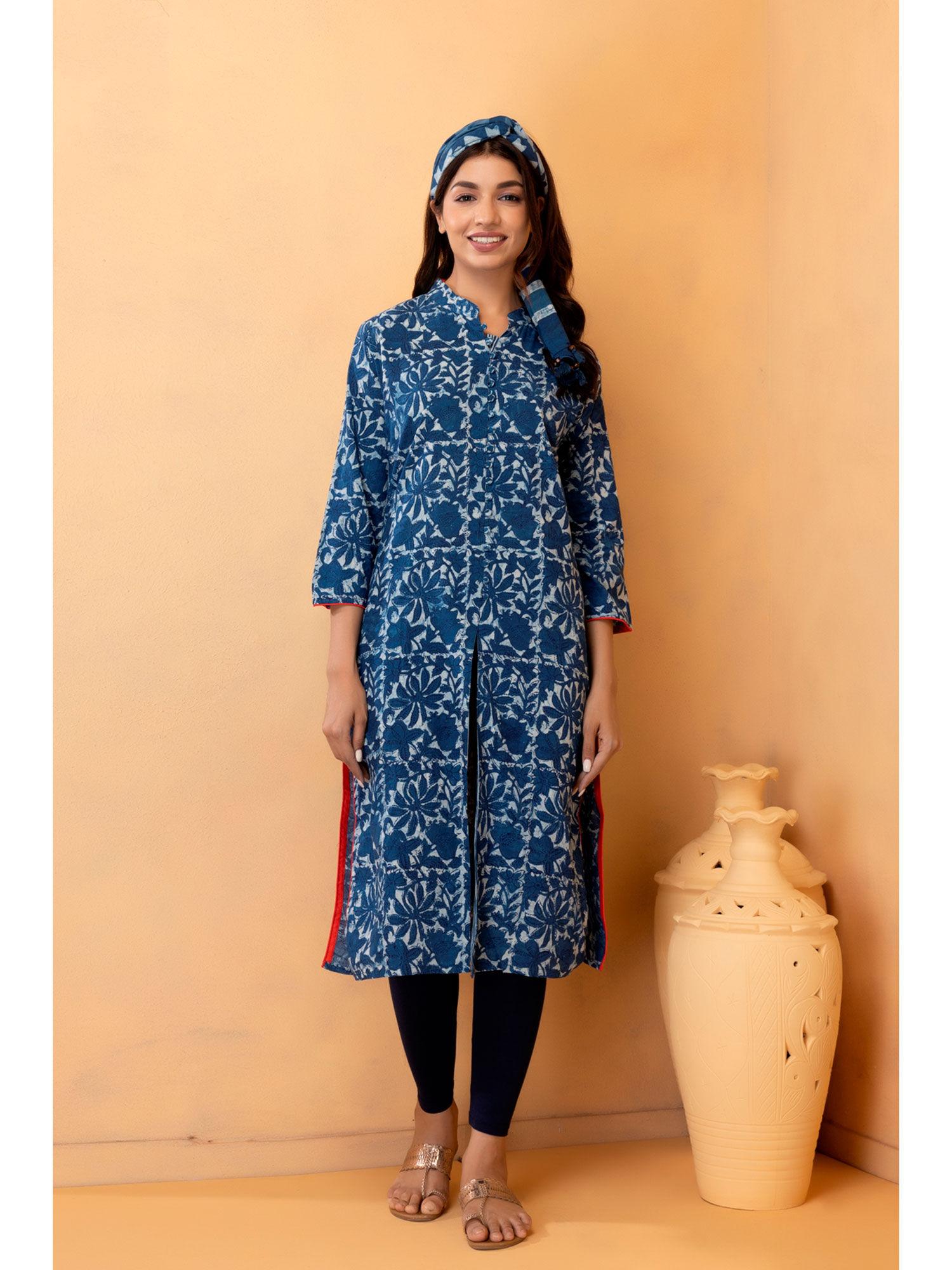 hand block print cotton kurta jacket