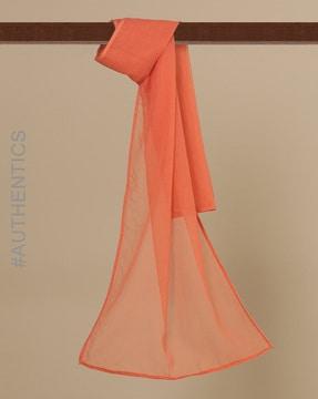 hand dyed lace border kota cotton doriya stole