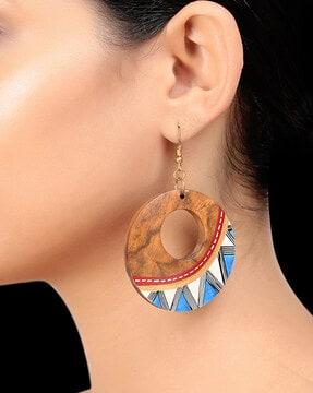 hand-painted bohemian earrings