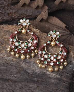 hand-painted ethnic earring