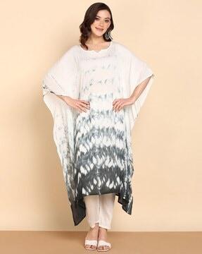 hand tie-dye kaftan kurta