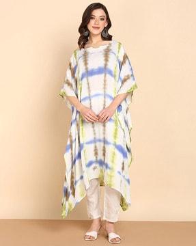 hand tie-dye kaftan kurta