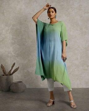 hand tie-dye kaftan kurta