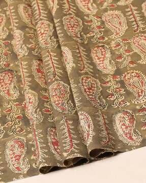 handblock printed kalamkari cotton blouse fabric