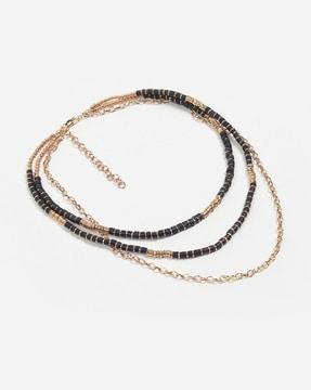 handcrafted boho-chic multi-layered necklace