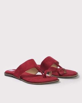 handcrafted pure leather kolhapuri sandals