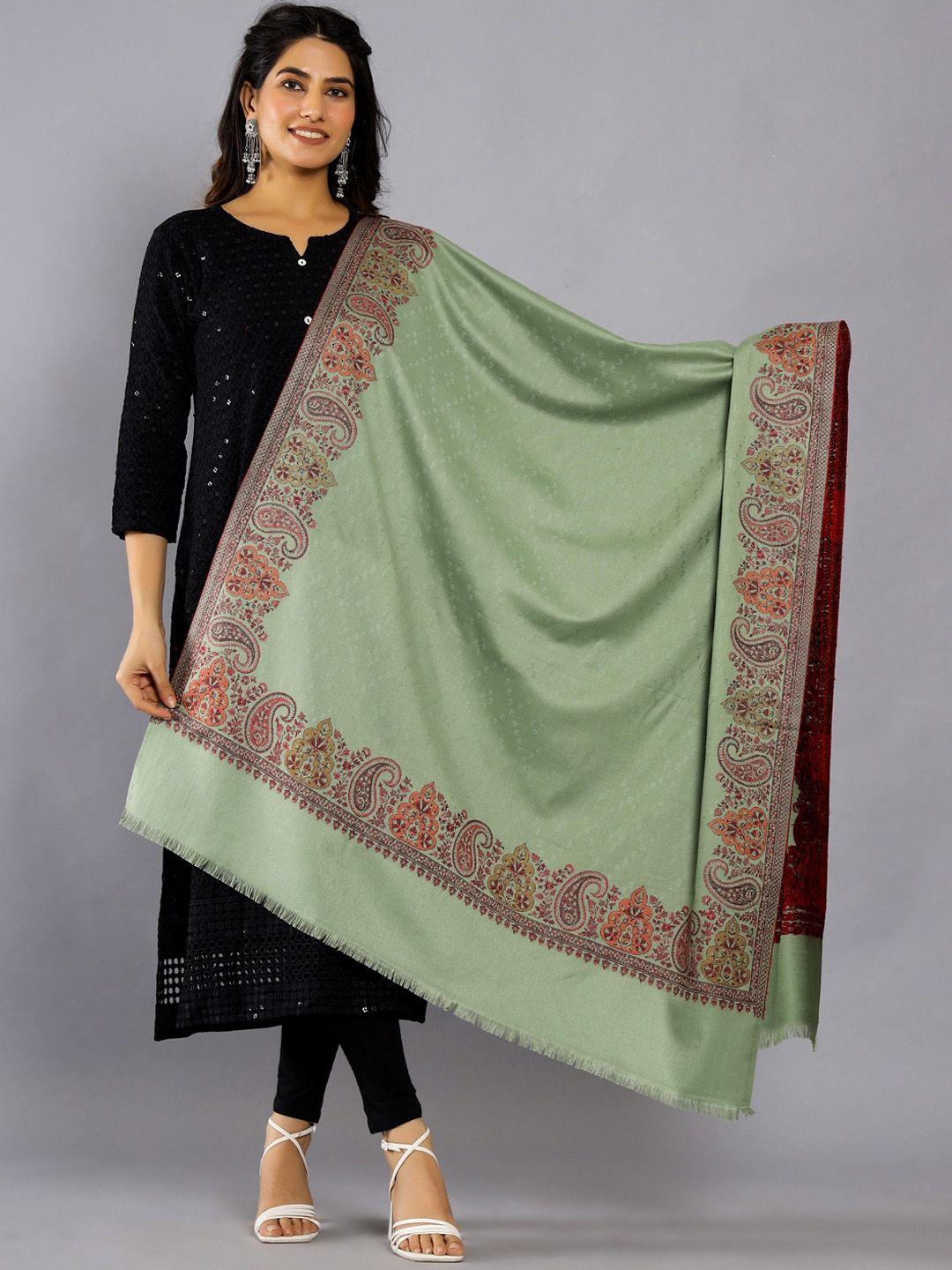 handicraft palace woven design paisley wool shawl