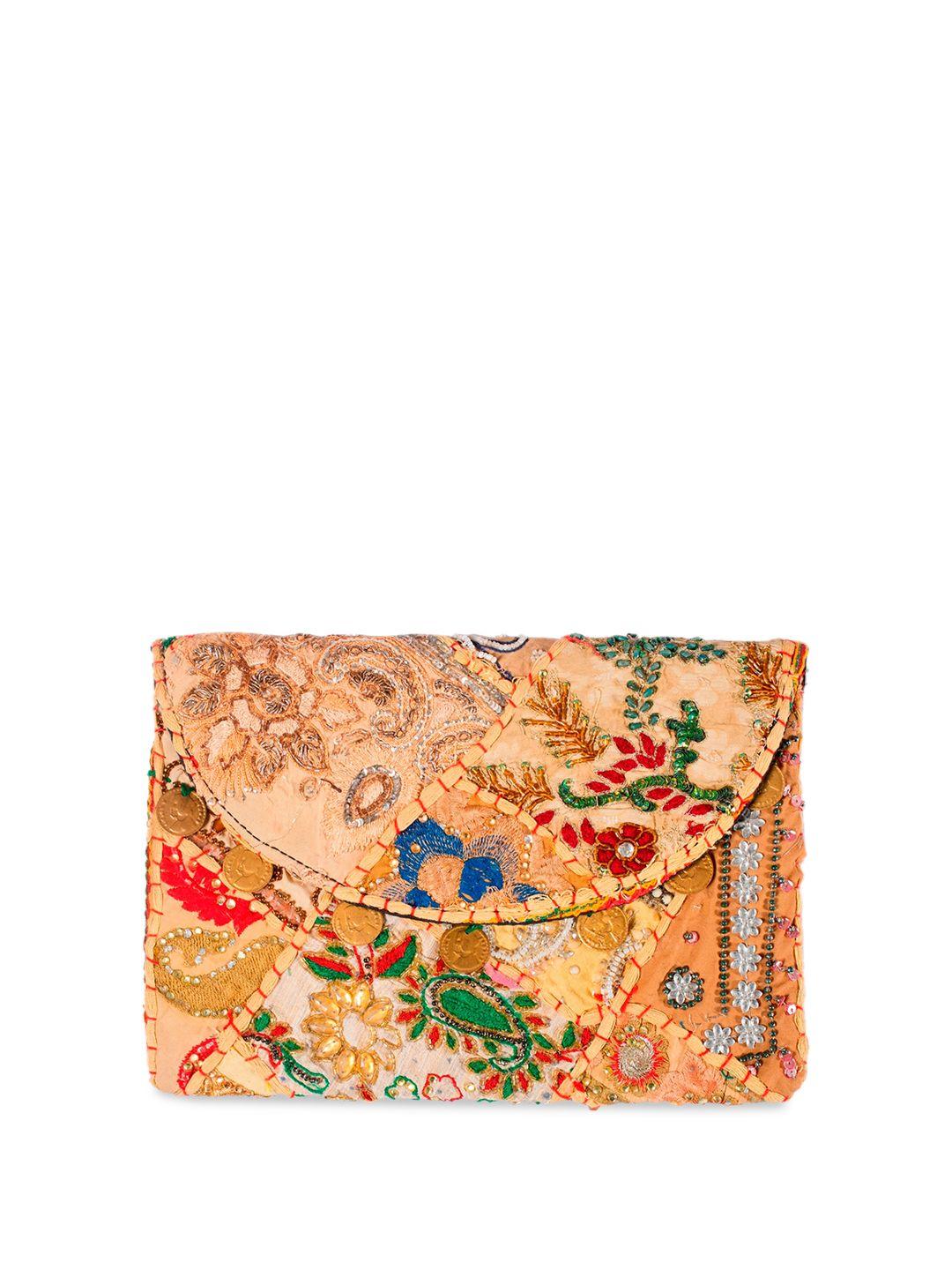 handicraft palace embellished embroidered swagger sling bag