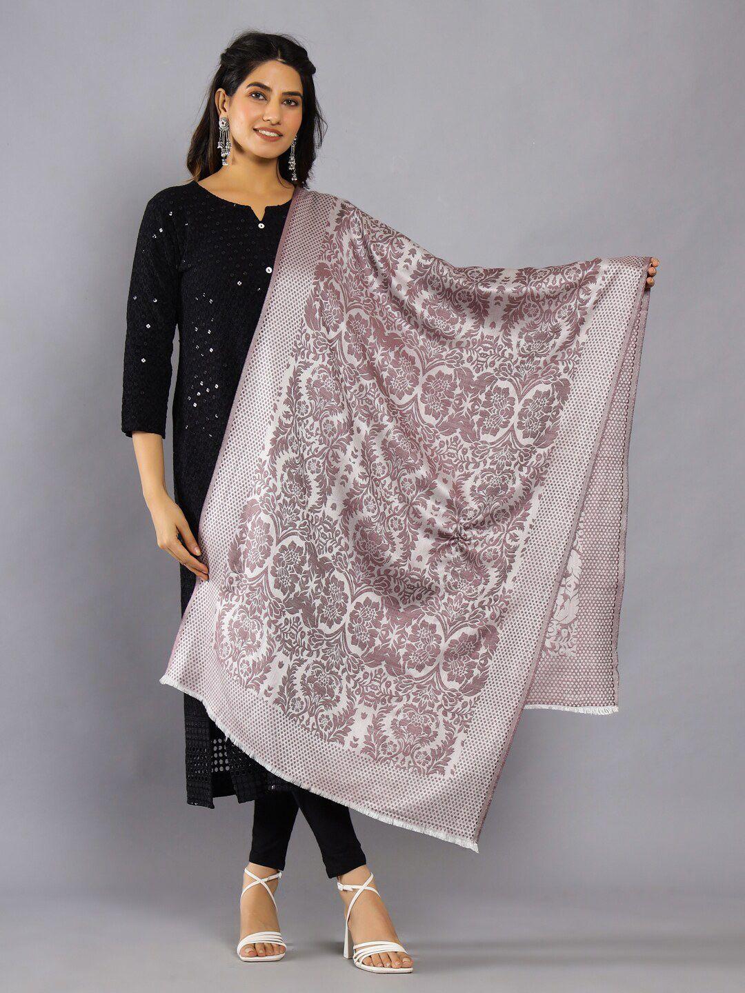 handicraft palace floral woven design woollen shawl