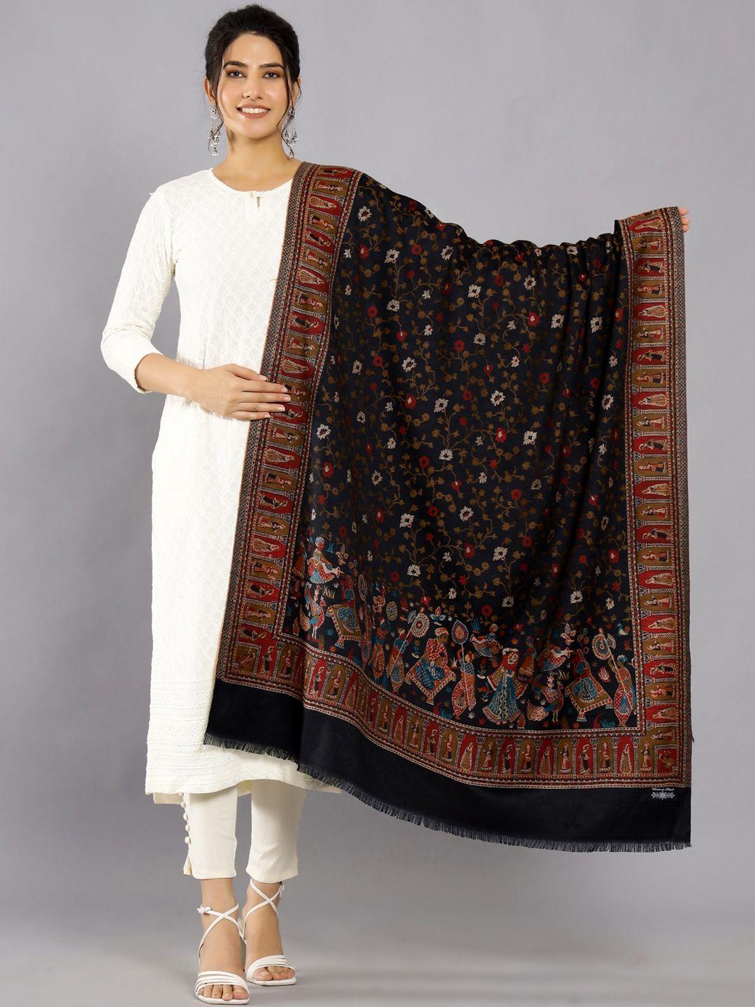 handicraft palace kashmiri kani ethnic motif woven design shawl