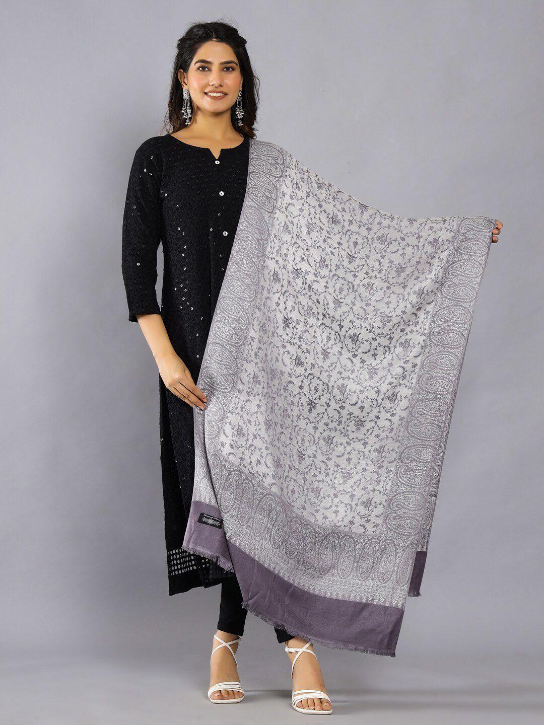 handicraft palace paisley woven design woollen shawl