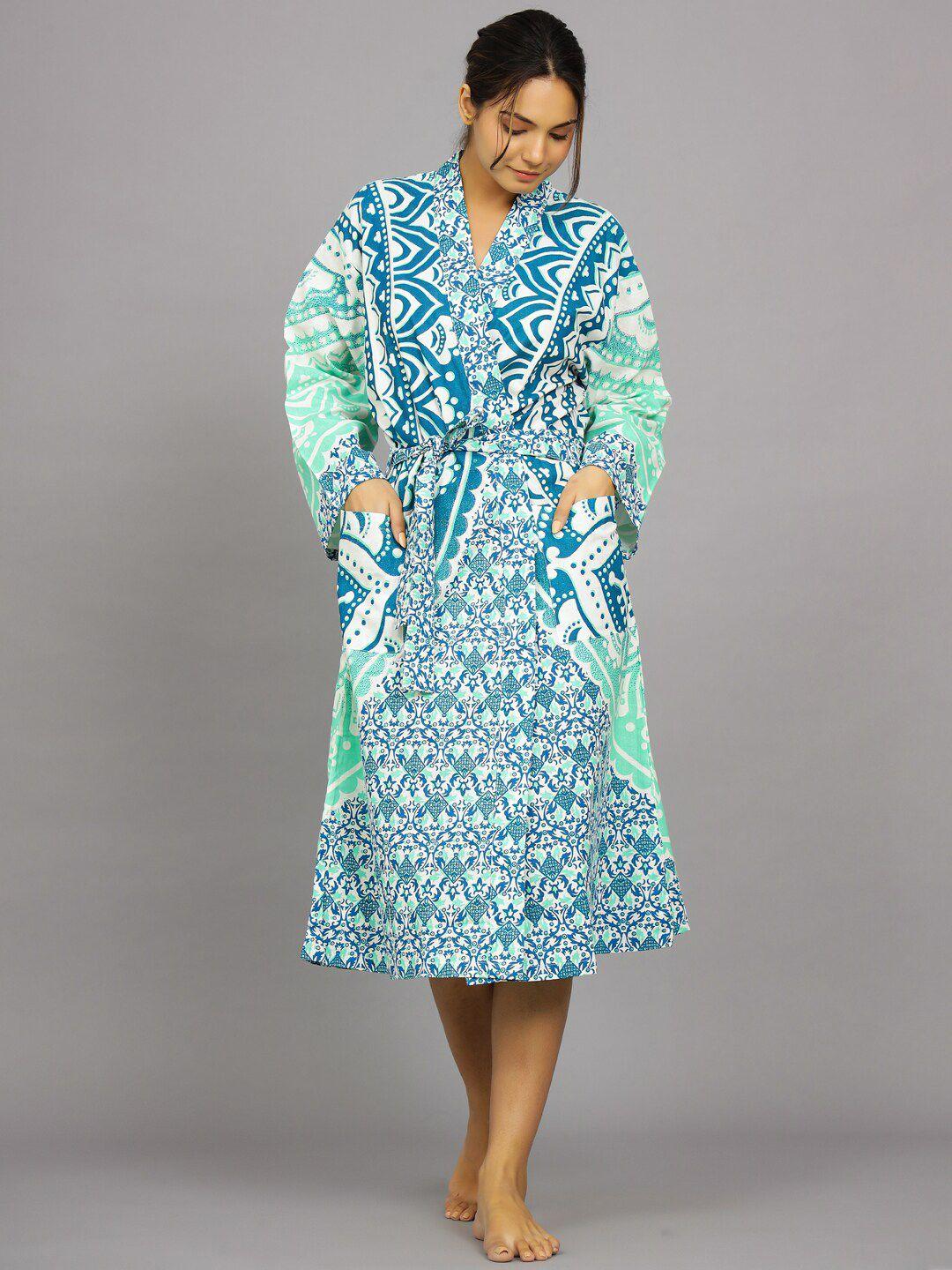 handicraft palace printed cotton bath robe