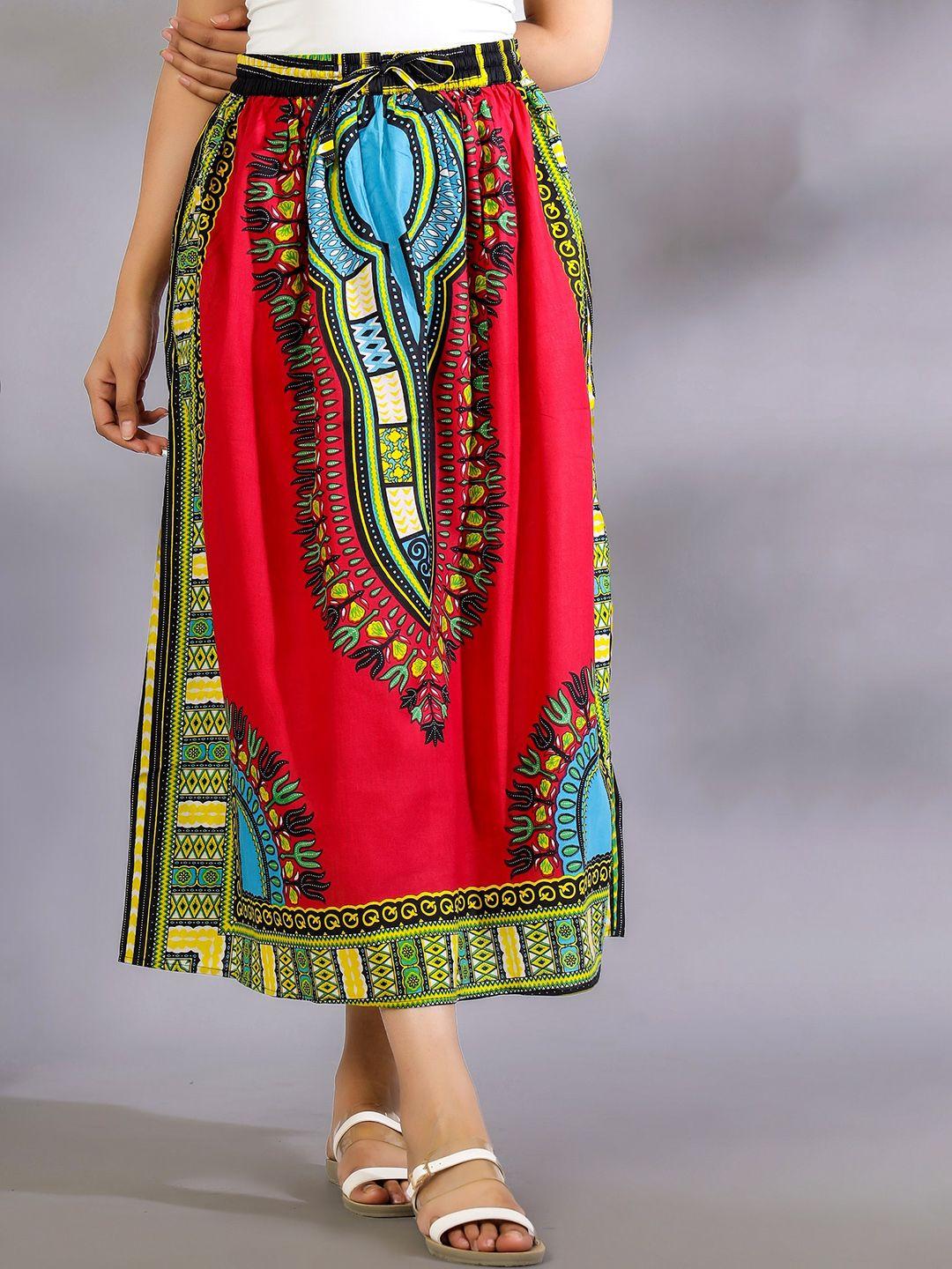 handicraft palace printed pure cotton maxi skirts