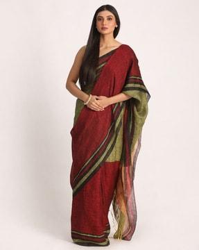 handloom saree with blouse piece