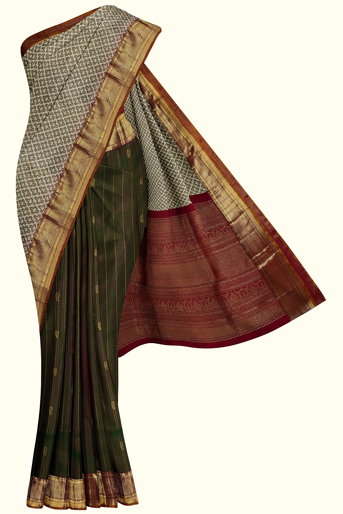 handloom fancy silk sari