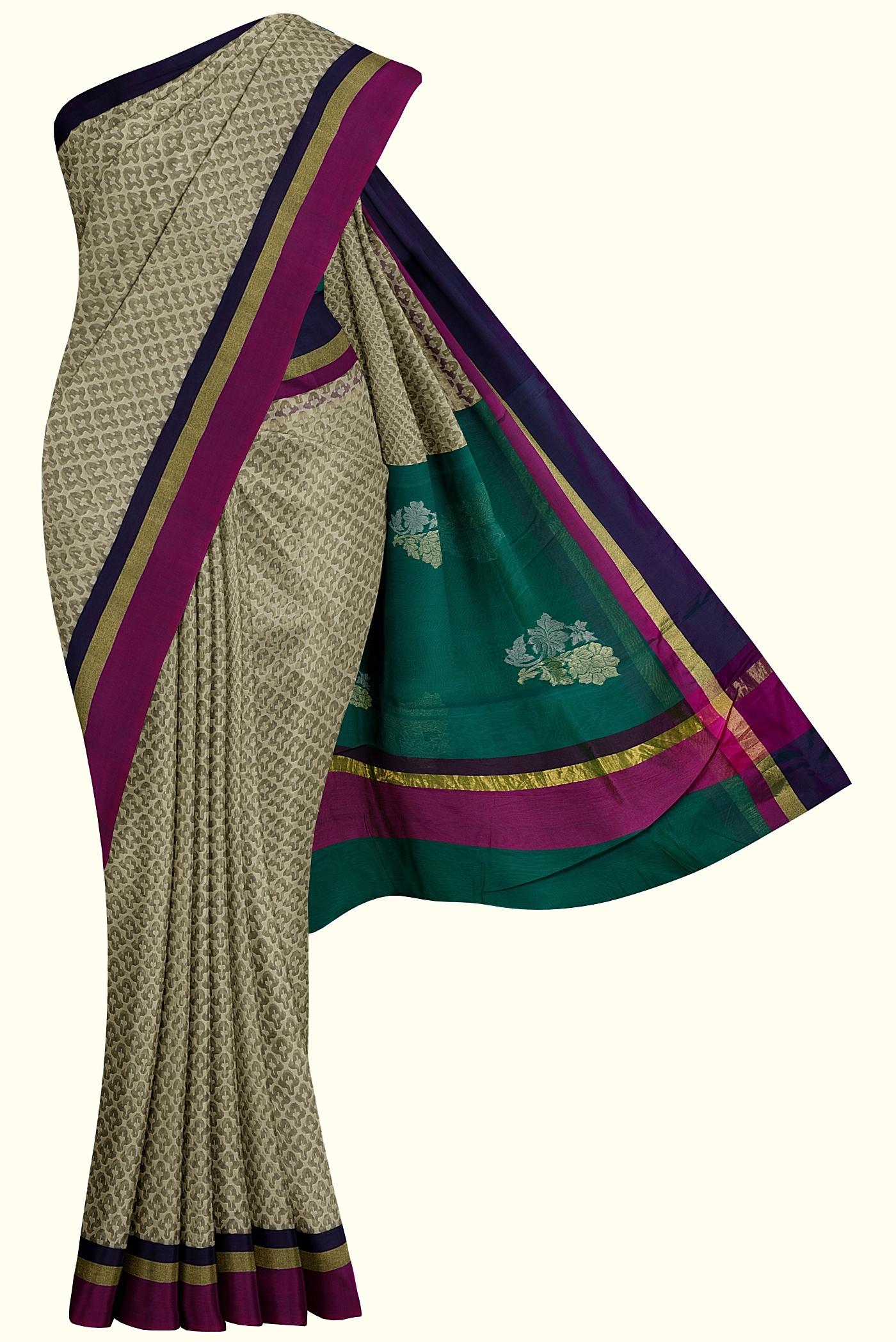 handloom fancy silk sari