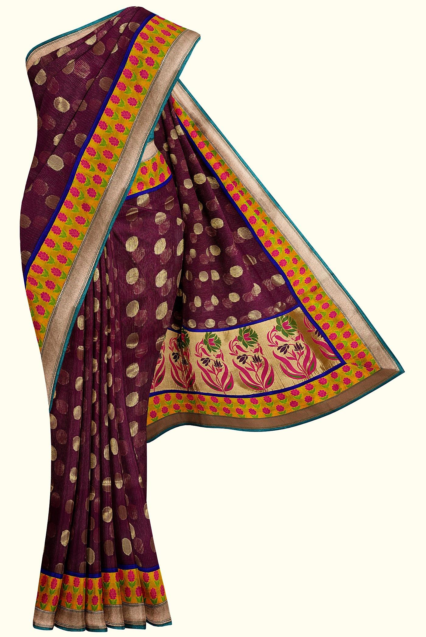 handloom fancy silk sari