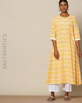 handloom ikat cotton kurta