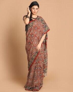 handloom kalamkari mul mul cotton saree