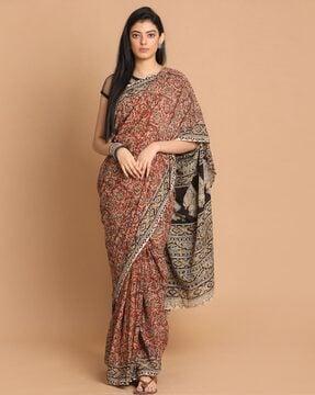 handloom kalamkari mul mul cotton saree