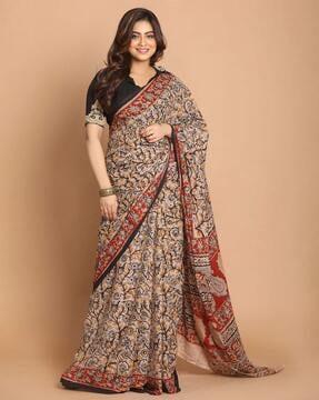 handloom kalamkari mul mul cotton saree