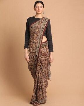 handloom kalamkari mul mul cotton saree