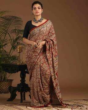 handloom kalamkari mul mul cotton saree