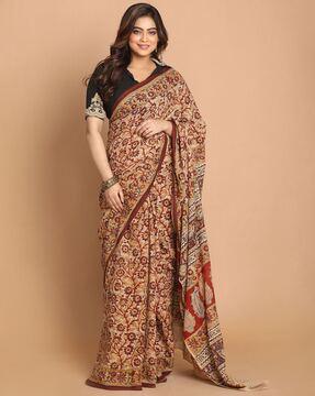 handloom kalamkari mul mul cotton saree