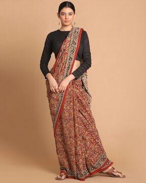 handloom kalamkari mul mul cotton saree