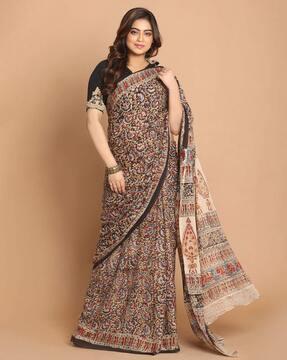 handloom kalamkari mul mul cotton saree