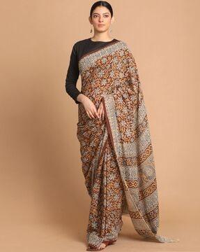 handloom kalamkari mul mul cotton saree