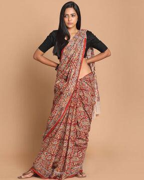 handloom kalamkari mul mul cotton saree