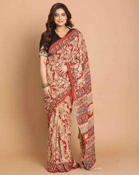 handloom kalamkari mul mul cotton saree