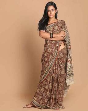 handloom kalamkari mul mul cotton saree