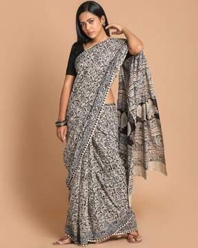 handloom kalamkari mul mul cotton saree