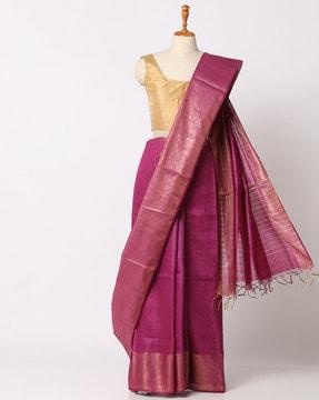 handloom pure silk bhagalpur tussar munga saree