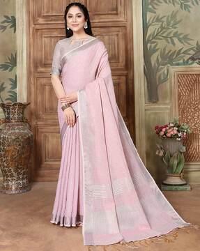 handloom saree with taasels