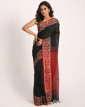 handloom saree with tassels