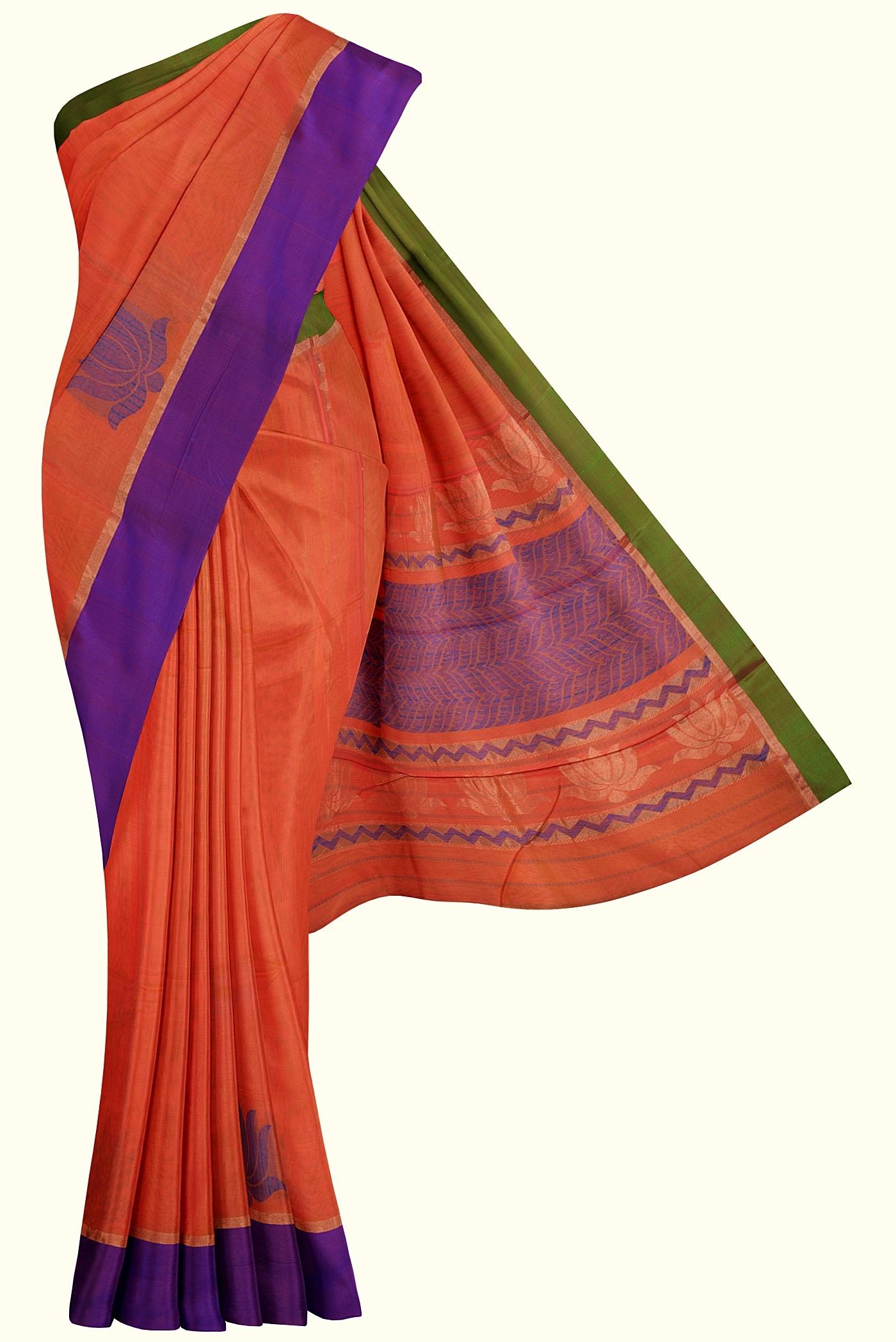 handloom silk cotton sari