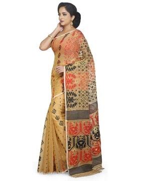handloom soft cotton art silk dhakai jacquard jamdani saree