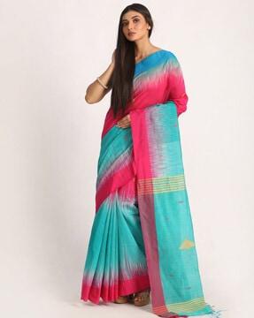 handloom tie dye jamdani saree