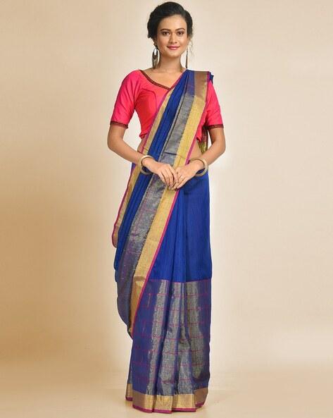 handloom traditional saree with tassels