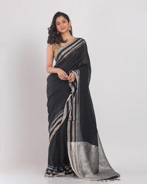 handloom traditional saree with tassels