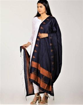 handloom woven shibori silk dupatta